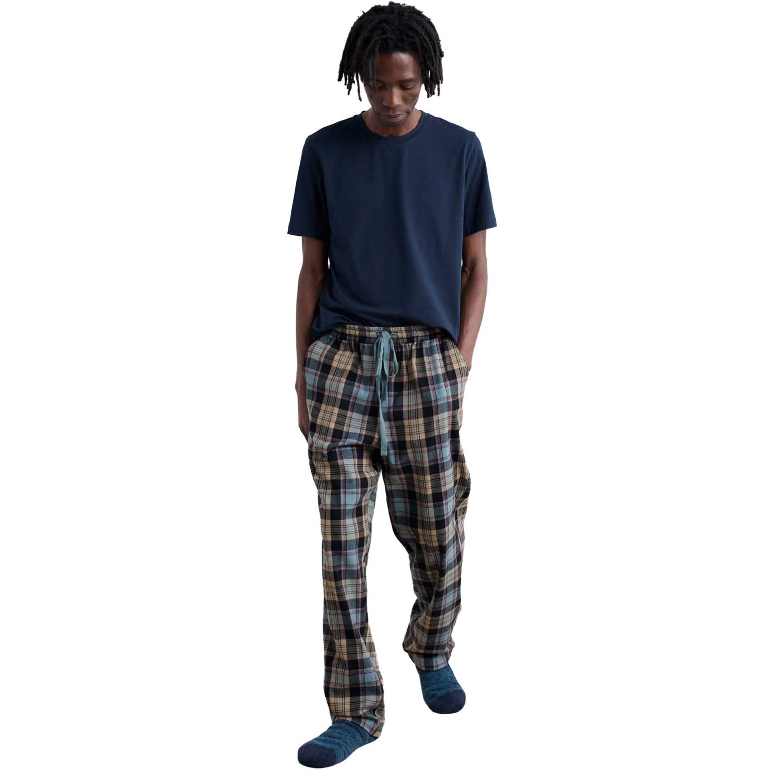 Seasalt Cornwall Connerton Pyjama Trousers Alpine Light Wade